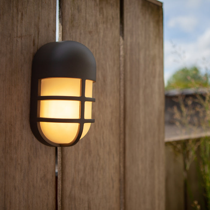Lutec 6383001118 BULLO 14.5W IP54 LED Outdoor Wall or Ceiling Light 3000K - Dark Grey