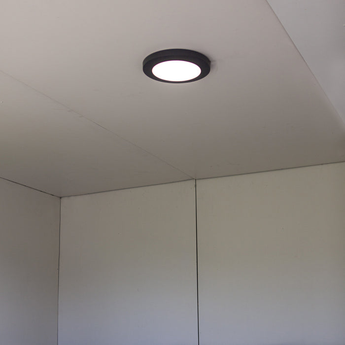 Lutec 6392202457 KAYAH 16.5W IP54 LED Wall or Ceiling Light 3000K - Dark Grey