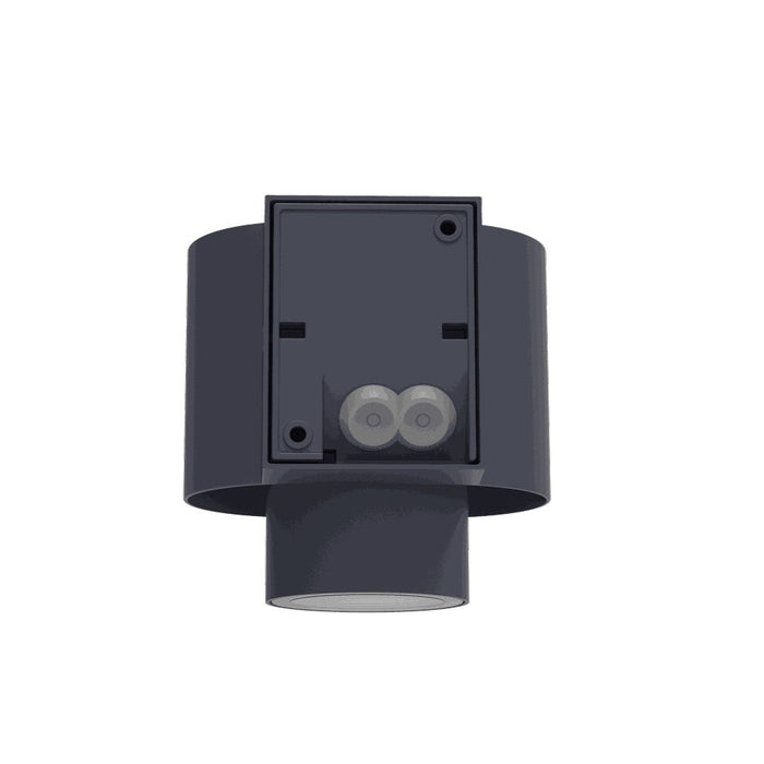 Lutec 6604001118 CYPRES IP44 GU10 Outdoor Down Wall Light c/w Adjustable Head - Anthracite Grey (Lamp Not Included)