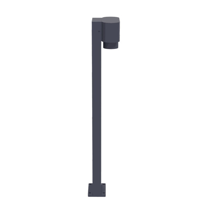 Lutec 6604004118 CYPRES IP44 GU10 Outdoor Bollard Light c/w Adjustable Heads - Anthracite Grey (Lamp Not Included)