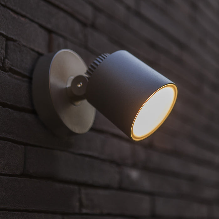 Lutec 6609202118 EXPLORER 3.5W IP54 LED Outdoor Wall Light 3000K - Dark Grey