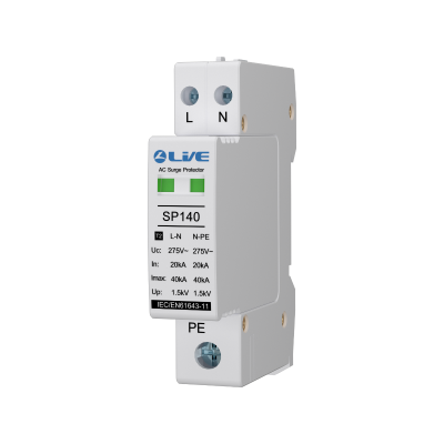 LIVE Electrical SP1401P+N/2 Single Module 20kA/40kA Type 2 Surge Protection Device (SPD)