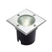 Saxby 67406 Ayoka square IP67 10W Brushed stainless steel & clear glass 10W LED module (DOB) Daylight White - westbasedirect.com