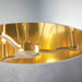 Endon 67667 Harvey 3lt Pendant Brushed satin gold finish & vintage white fabric 3 x 40W E14 candle (Required) - westbasedirect.com