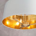 Endon 67667 Harvey 3lt Pendant Brushed satin gold finish & vintage white fabric 3 x 40W E14 candle (Required) - westbasedirect.com