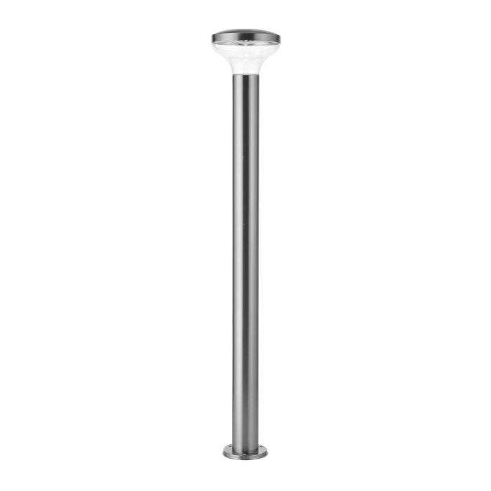 Saxby 67704 Roko bollard IP44 4.6W Marine grade brushed stainless steel & clear pc 4.6W LED GU10 Cool White (Required) - westbasedirect.com