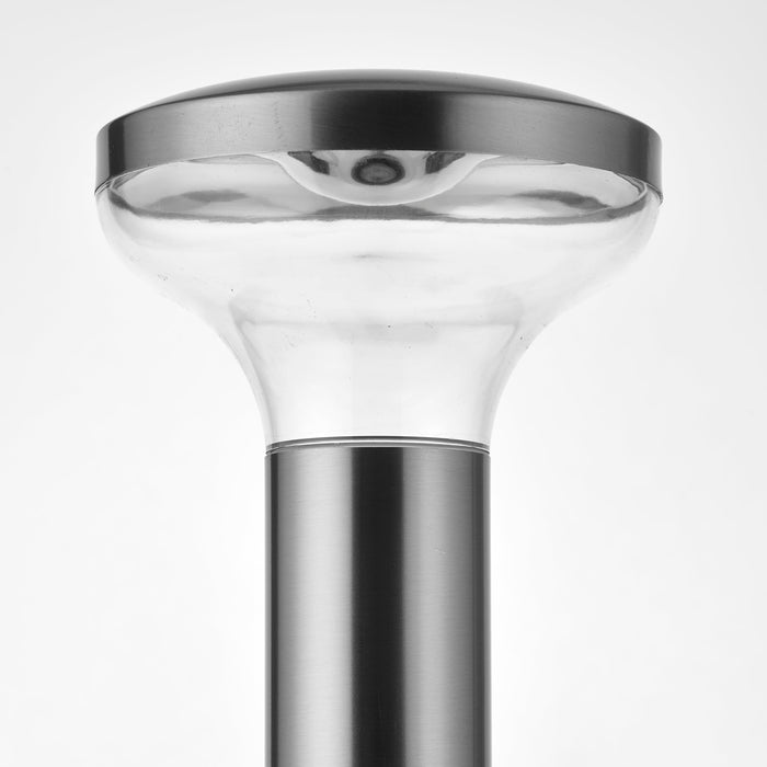 Saxby 67704 Roko bollard IP44 4.6W Marine grade brushed stainless steel & clear pc 4.6W LED GU10 Cool White (Required) - westbasedirect.com