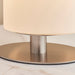 Endon 68492 Palmer 1lt Table Satin nickel plate & opal glass 40W E14 golf (Required) - westbasedirect.com