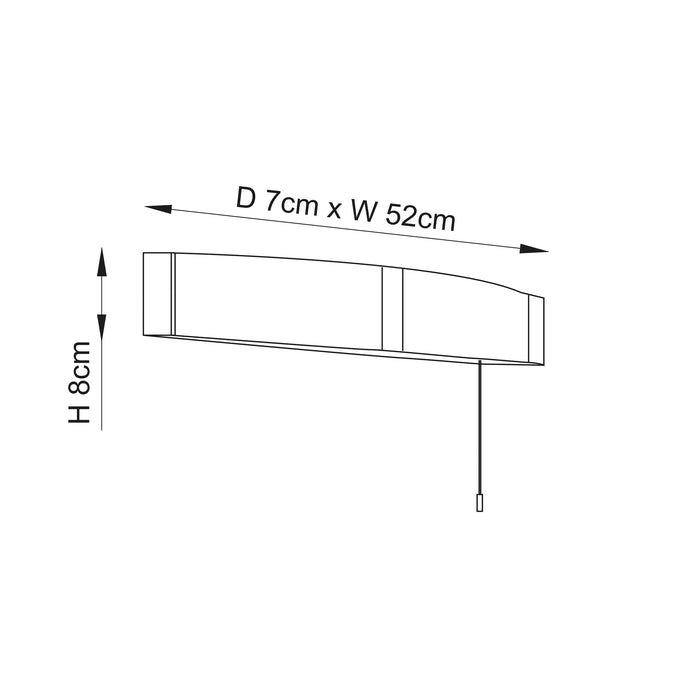 Endon 68930 Onan 2lt Wall Opal pc & chrome acrylic 2 x 6W LED (SMD 2835) Cool White - westbasedirect.com