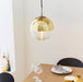 Endon 68958 Paloma 1lt Pendant Gold effect plate & clear ribbed glass 7W LED E14 (Required) - westbasedirect.com