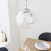 Endon 68959 Paloma 1lt Pendant Chrome plate & clear ribbed glass 7W LED E14 (Required) - westbasedirect.com