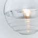 Endon 68959 Paloma 1lt Pendant Chrome plate & clear ribbed glass 7W LED E14 (Required) - westbasedirect.com