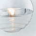 Endon 68959 Paloma 1lt Pendant Chrome plate & clear ribbed glass 7W LED E14 (Required) - westbasedirect.com