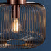 Endon 68986 Nicola 1lt Pendant Antique copper plate 40W E27 GLS (Required) - westbasedirect.com