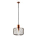 Endon 68986 Nicola 1lt Pendant Antique copper plate 40W E27 GLS (Required) - westbasedirect.com