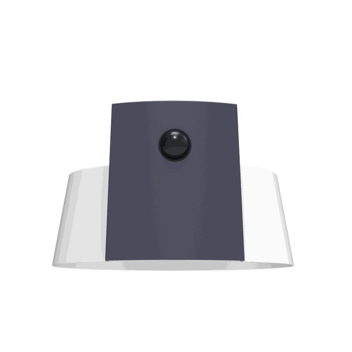 Lutec 6906001118 MOON 9.5W IP44 LED Solar Outdoor Wall Light with PIR 4000K - Dark Grey
