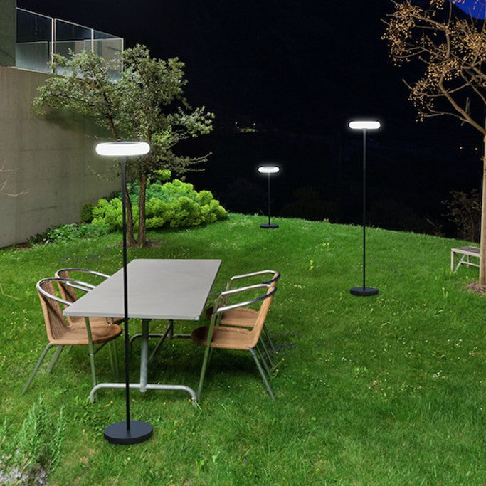 Lutec 6910901012 POPS 5.1W IP54 LED Solar Outdoor Portable Post Light 3000K - Matt Black