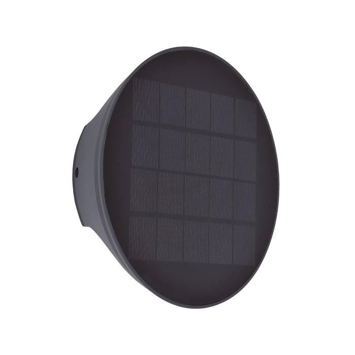 Lutec 6915601335 BELKA 9W IP54 LED Solar Hybrid Outdoor Wall Light 3000K - Dark Grey