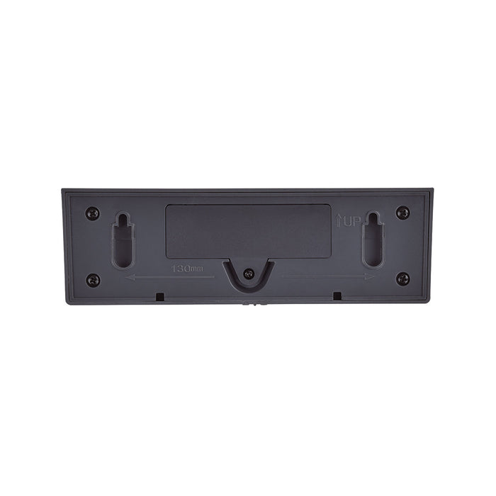 Lutec 6915701335 VYZOR 7W IP44 LED Solar Outdoor Wall Light with PIR 4000K - Dark Grey