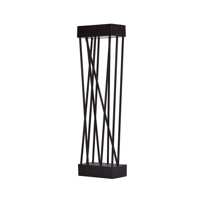 Lutec 6915901012 SPIDO 10.5W IP54 LED Solar Outdoor Bollard Light 3000K - Matt Black