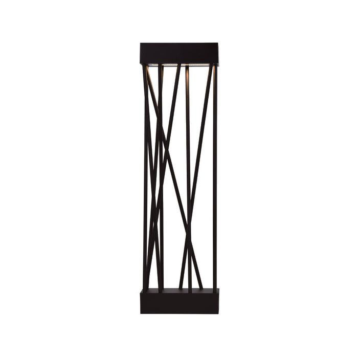 Lutec 6915901012 SPIDO 10.5W IP54 LED Solar Outdoor Bollard Light 3000K - Matt Black