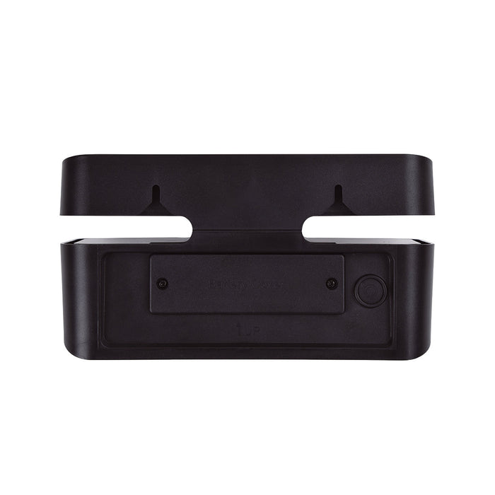 Lutec 6919501330 AERO 8.6W IP54 LED Solar Outdoor Wall Light with PIR 4000K - Matt Black