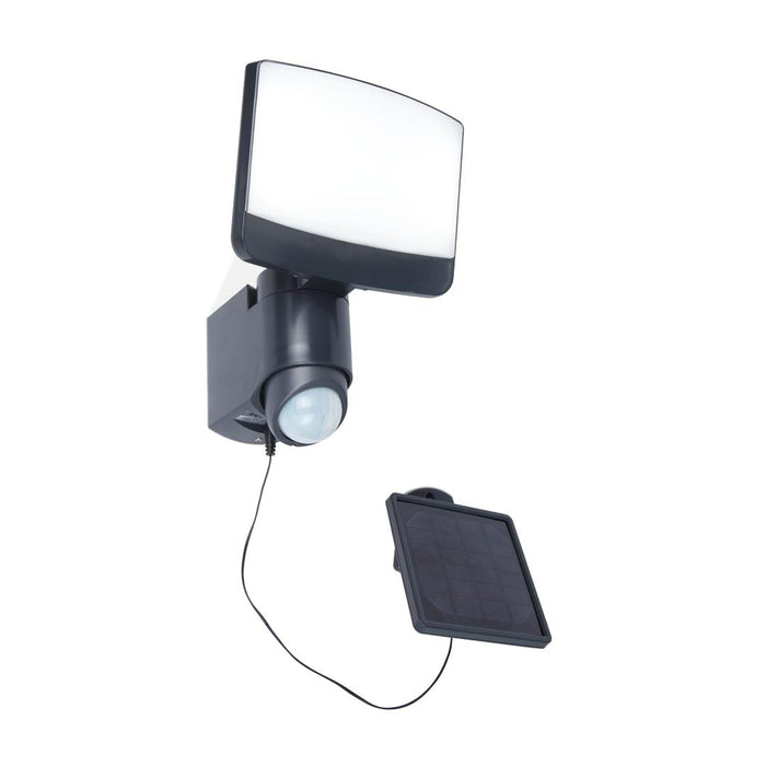 Lutec 6925601345 SUNSHINE 7.5W IP44 LED Solar Floodlight with PIR 5000K - Dark Grey