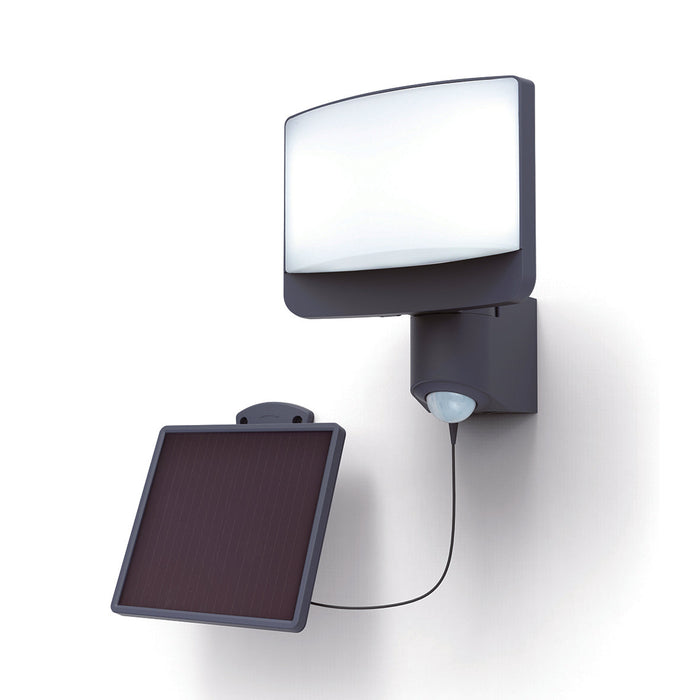 Lutec 6925604345 SUNSHINE 11W IP54 LED Solar Floodlight with PIR 5000K - Dark Grey