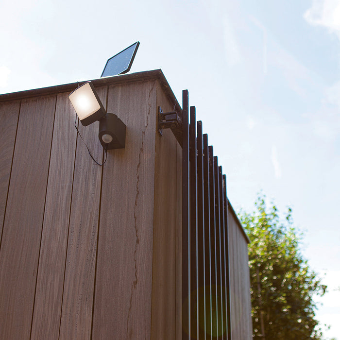 Lutec 6925701345 SUNSHINE 7W IP54 LED Solar Floodlight with PIR 5000K - Dark Grey