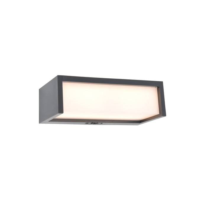 Lutec 6929701335 TELIS 11W IP54 LED Solar Wall Light with PIR 3000K - Dark Grey