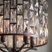 Endon 69390 Belle 5lt Pendant Dark bronze paint & clear crystal 5 x 40W E14 candle (Required) - westbasedirect.com