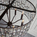 Endon 69391 Belle 8lt Pendant Dark bronze paint & clear crystal 8 x 40W E14 candle (Required) - westbasedirect.com