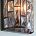 Endon 69392 Belle 1lt Wall Dark bronze paint & clear crystal 40W E14 candle (Required) - westbasedirect.com