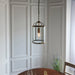 Endon 69454 Lambeth 1lt Pendant Antique brass plate & clear glass 40W E27 GLS (Required) - westbasedirect.com