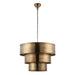 Endon 69783 Morad 1lt Pendant Aged brass plate 40W E27 GLS (Required) - westbasedirect.com