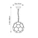 Endon 69784 Miele 1lt Pendant Antique brass plate & clear glass 40W E27 GLS (Required) - westbasedirect.com