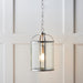 Endon 70323 Lambeth 1lt Pendant Satin nickel plate & clear glass 40W E27 GLS (Required) - westbasedirect.com