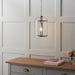 Endon 70323 Lambeth 1lt Pendant Satin nickel plate & clear glass 40W E27 GLS (Required) - westbasedirect.com