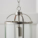 Endon 70323 Lambeth 1lt Pendant Satin nickel plate & clear glass 40W E27 GLS (Required) - westbasedirect.com