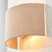 Endon 70335 Obi 1lt Wall Natural linen 40W E27 GLS (Required) - westbasedirect.com