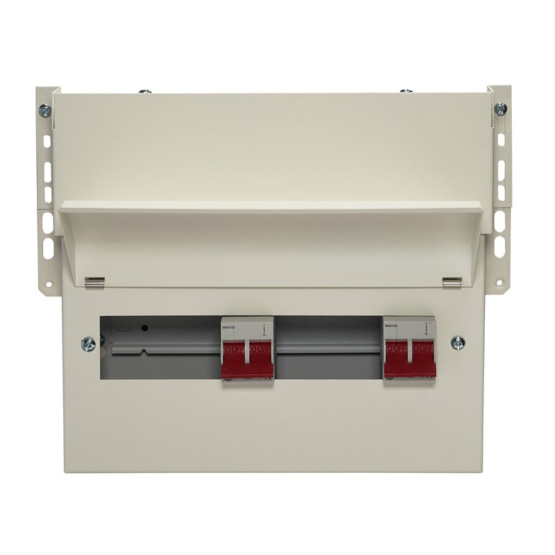 Wylex FALNMHIIX9DT 9 Way Dual Tariff Meter Cabinet + 2x100A Main Switc ...