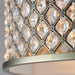 Endon 70558 Hudson 3lt Flush Antique brass plate & clear crystal 3 x 60W E27 GLS (Required) - westbasedirect.com