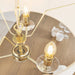 Endon 70560 Nixon 3lt Pendant Brass plate & vintage white fabric 3 x 40W E14 candle (Required) - westbasedirect.com