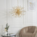 Endon 70575 Orta 9lt Pendant Satin brass plate 9 x 3W LED G9 (Required) - westbasedirect.com