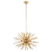 Endon 70575 Orta 9lt Pendant Satin brass plate 9 x 3W LED G9 (Required) - westbasedirect.com
