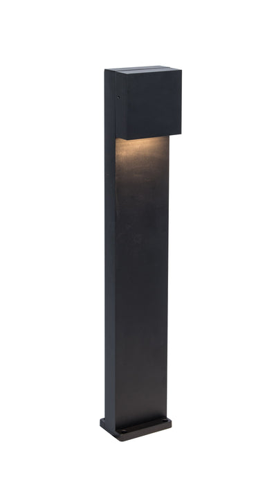 Lutec 7104002012 GEMINI XF 7.4W IP54 LED Outdoor Bollard Light 3000K - Matt Black