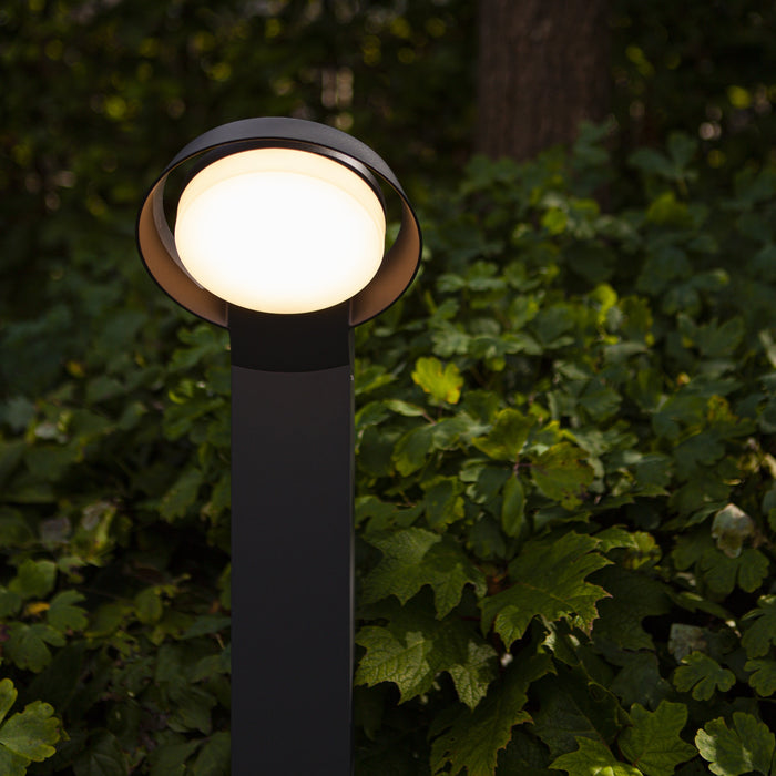 Lutec 7105701118 POLO 15W IP54 LED Outdoor Bollard Light 3000K - Dark Grey