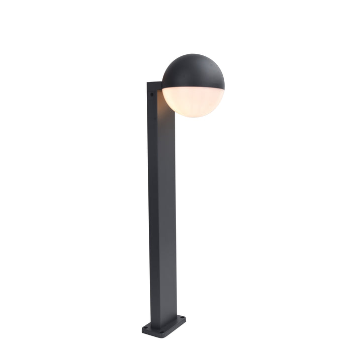 Lutec 7138001118 LOOMA IP54 E27 Outdoor Bollard Light - Dark Grey (Lamp Not Included)