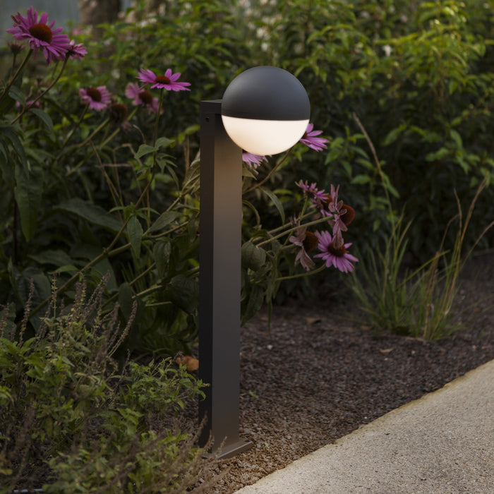 Lutec 7138001118 LOOMA IP54 E27 Outdoor Bollard Light - Dark Grey (Lamp Not Included)