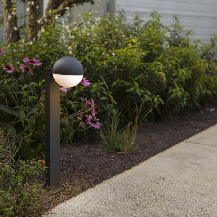 Lutec 7138001118 LOOMA IP54 E27 Outdoor Bollard Light - Dark Grey (Lamp Not Included)